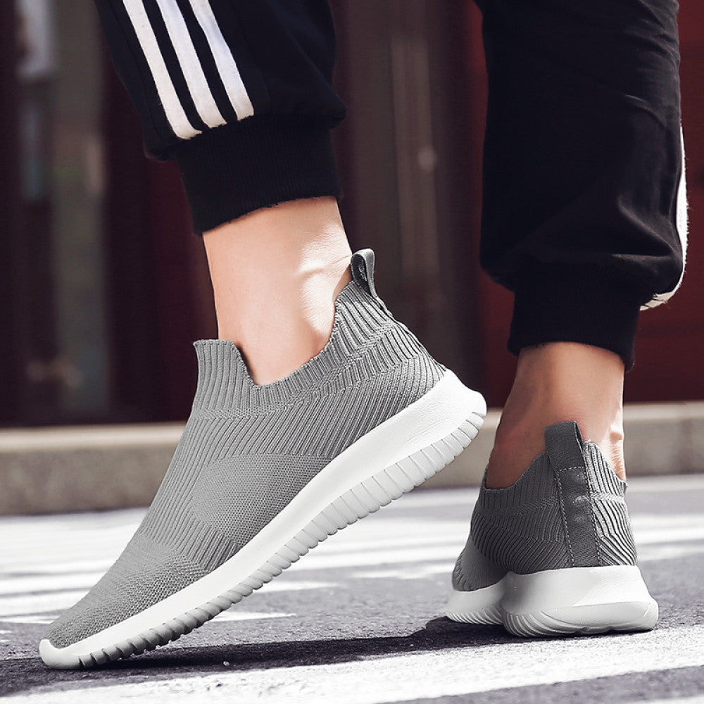 Spring and summer lightweight mesh casual sports shoes men s lace free breathable gym slip on lazy running shoes image 32