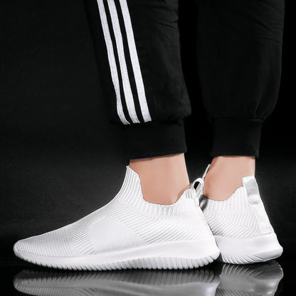 Spring and summer lightweight mesh casual sports shoes men s lace free breathable gym slip on lazy running shoes image 48