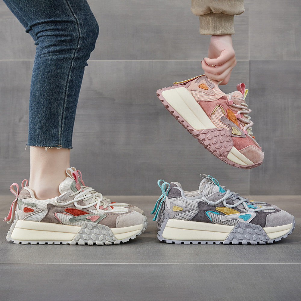 This year s popular dad shoes for women 2025 autumn new thick soled height enhancing small casual versatile sports shoes image 2