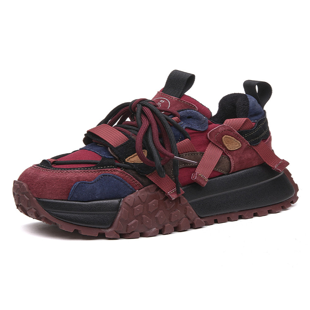 European station old shoes women s 2025 autumn new genuine leather thick sole heightening Forrest Gump shoes hot style super hot sports shoes image 5