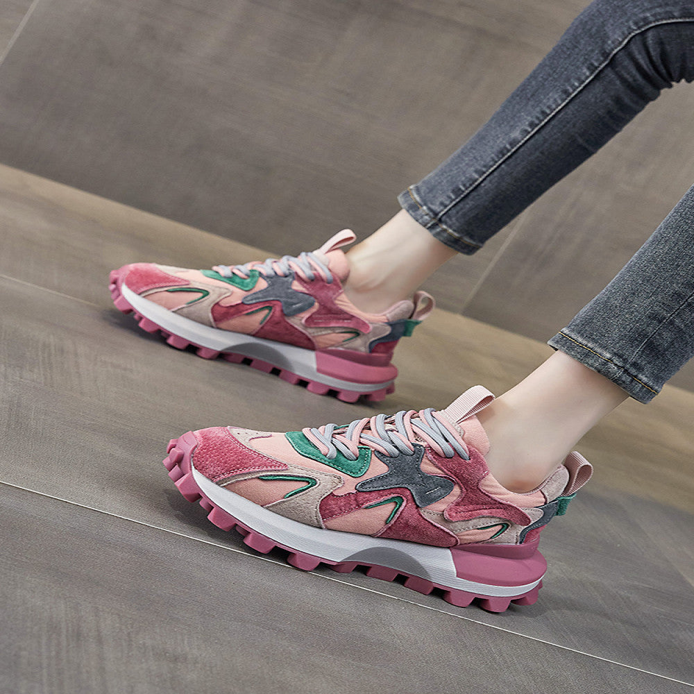 Little waist thick soled waffle Forrest Gump shoes for women 2025 new autumn popular super hot sports and leisure versatile dad shoes image 32
