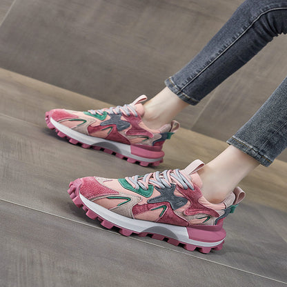 Little waist thick soled waffle Forrest Gump shoes for women 2025 new autumn popular super hot sports and leisure versatile dad shoes image 32
