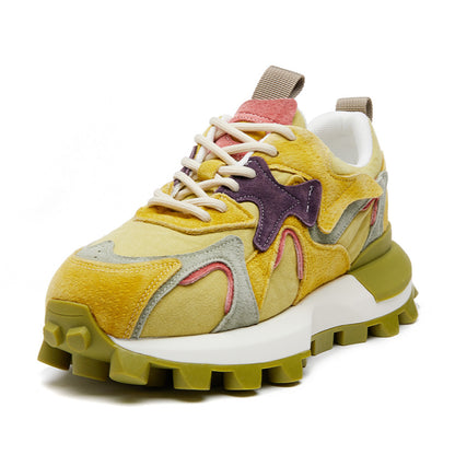 Little waist thick soled waffle Forrest Gump shoes for women 2025 new autumn popular super hot sports and leisure versatile dad shoes image 78