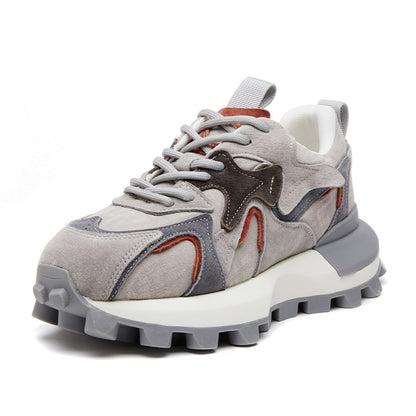 Little waist thick soled waffle Forrest Gump shoes for women 2025 new autumn popular super hot sports and leisure versatile dad shoes image 100