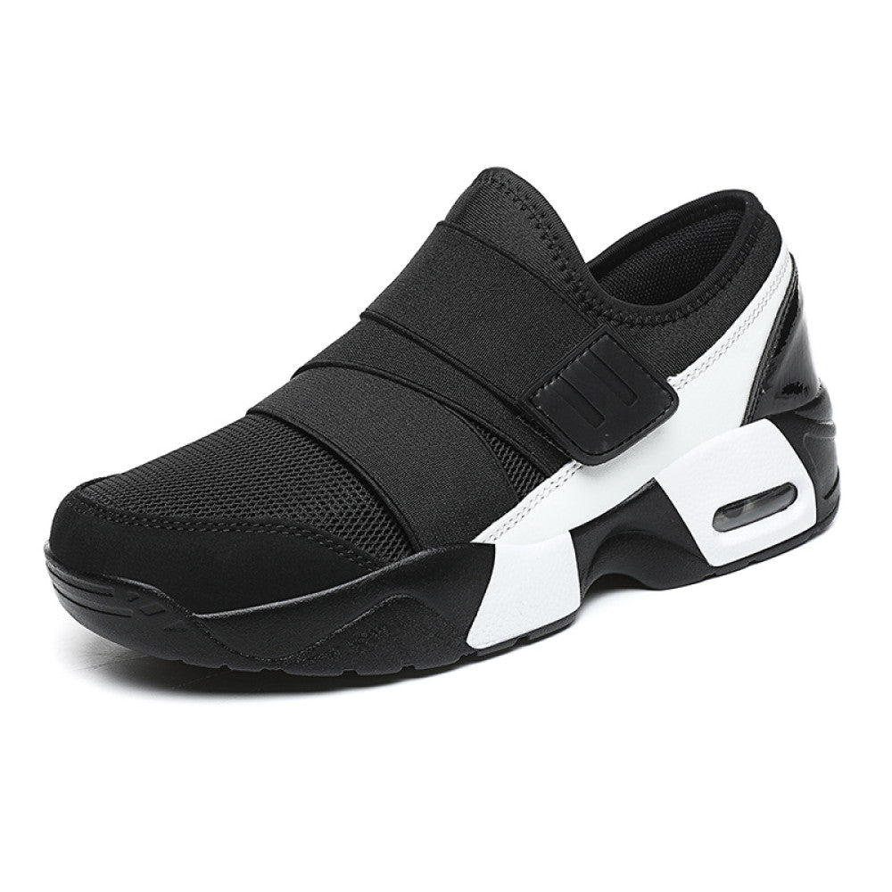 New sports shoes for women Le Fu shoes lightweight and versatile black running shoes comfortable thick soled casual shoes mesh single shoes image 39