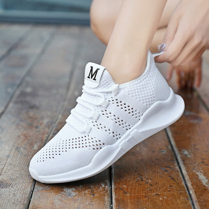Summer height increasing women s shoes thin mesh breathable sports shoes mesh shoes girls white shoes 2024 new travel shoes