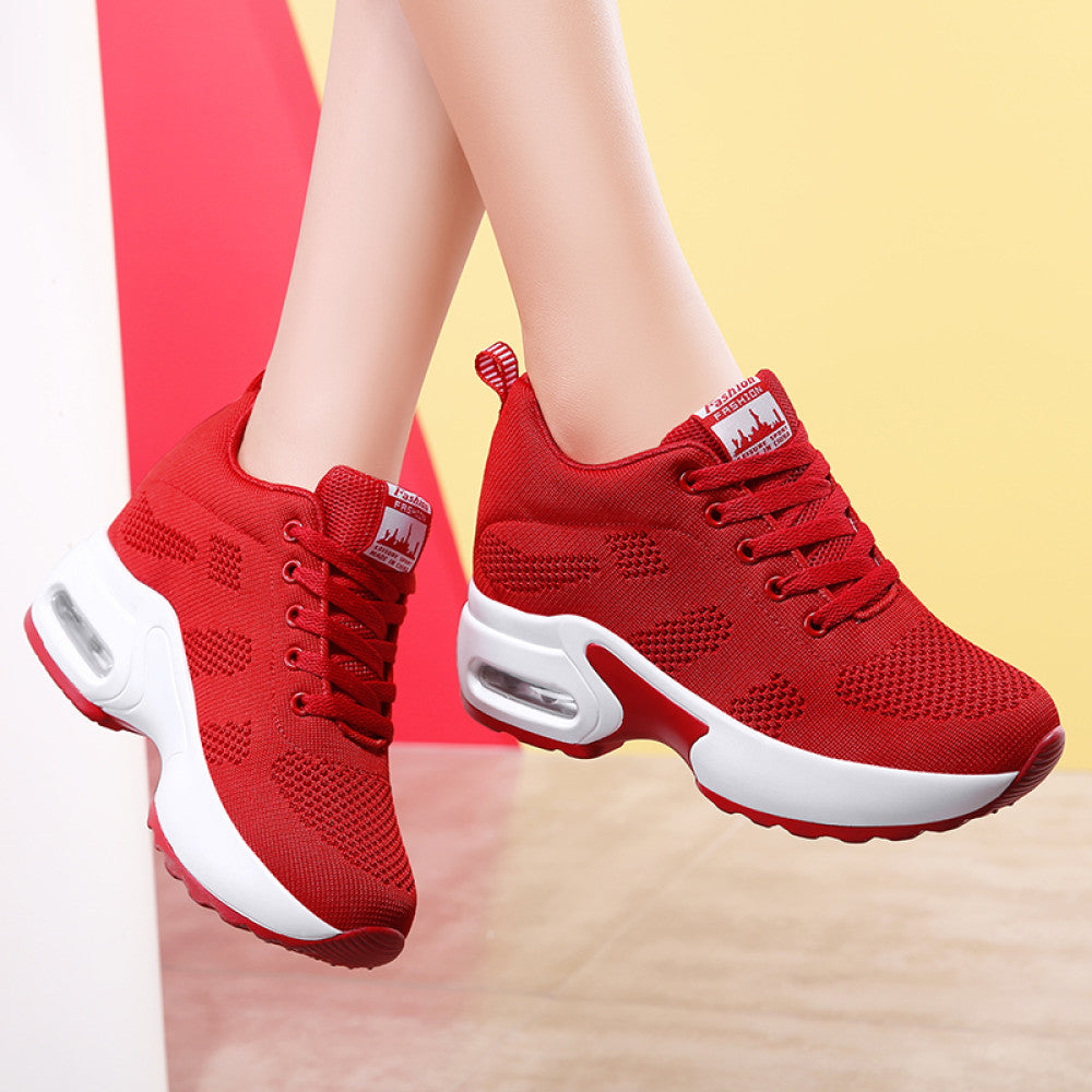 8cm invisible height enhancing thick soled sports shoes for petite women mesh breathable casual shoes for women travel shoes image 91