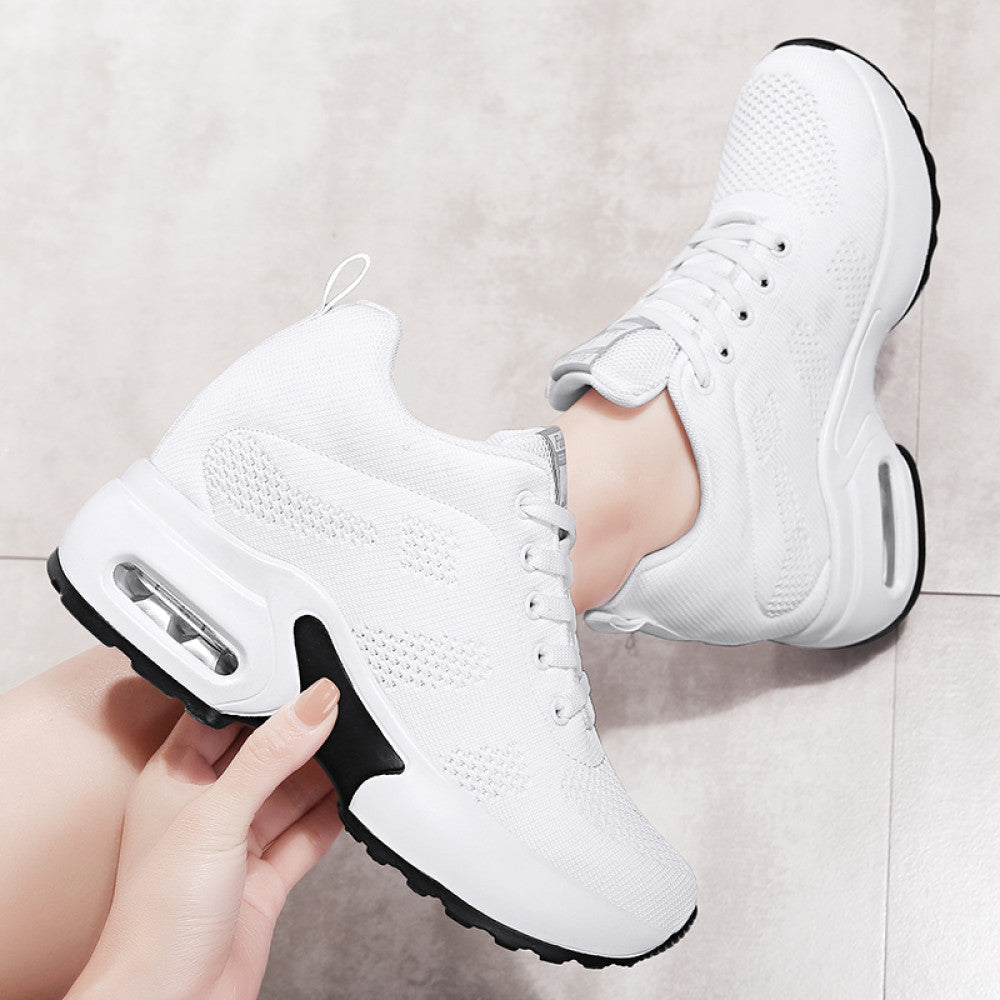 8cm invisible height enhancing thick soled sports shoes for petite women mesh breathable casual shoes for women travel shoes image 94