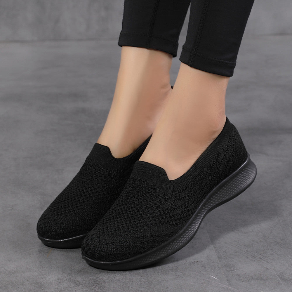 Summer mesh thin breathable men s and women s mesh shoes pure white nurse shoes sports shoes casual shoes soft soled mother shoes 4344 image 5