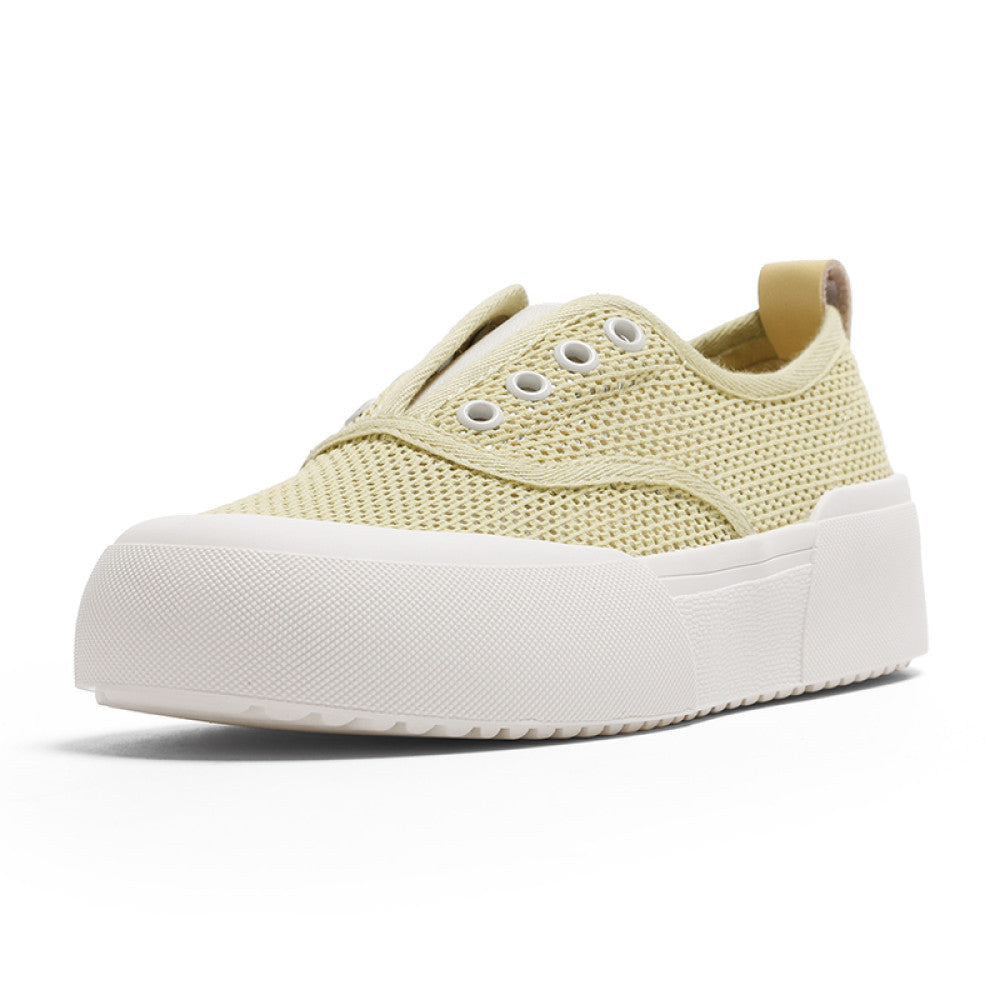 2025 Summer New Style Women s Mesh Breathable Slip On Slip On Canvas Shoes All match Sequined Casual Sneakers image 16