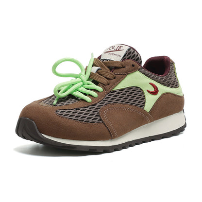 Ugly and cute German training shoes for women 2025 autumn new thick soled breathable mesh casual Forrest Gump shoes lightweight versatile sports shoes