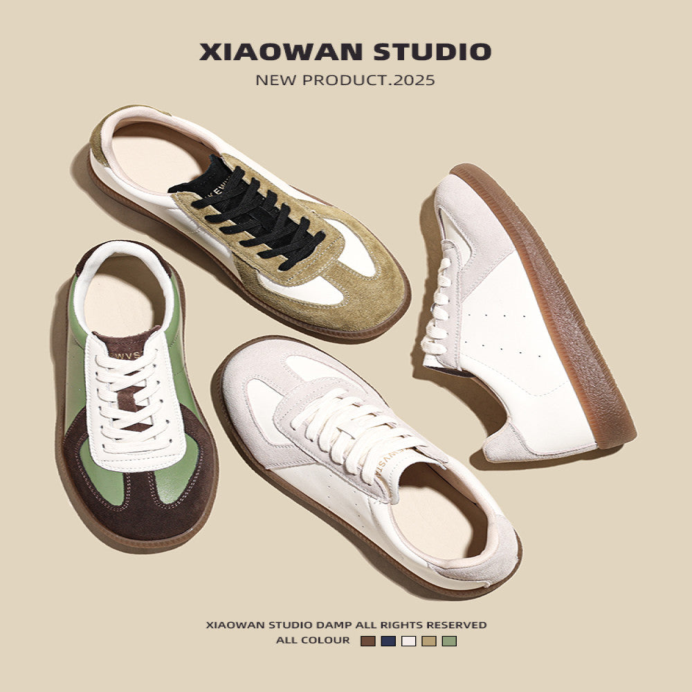 Genuine leather super soft cowhide sole Dexun shoes for women 2025 autumn new style flat soled versatile white shoes casual sports shoes image 2