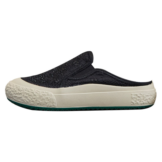 Loafers women s 2025 new summer small fragrance style fisherman shoes flat slip on lazy closed toe half slippers mesh