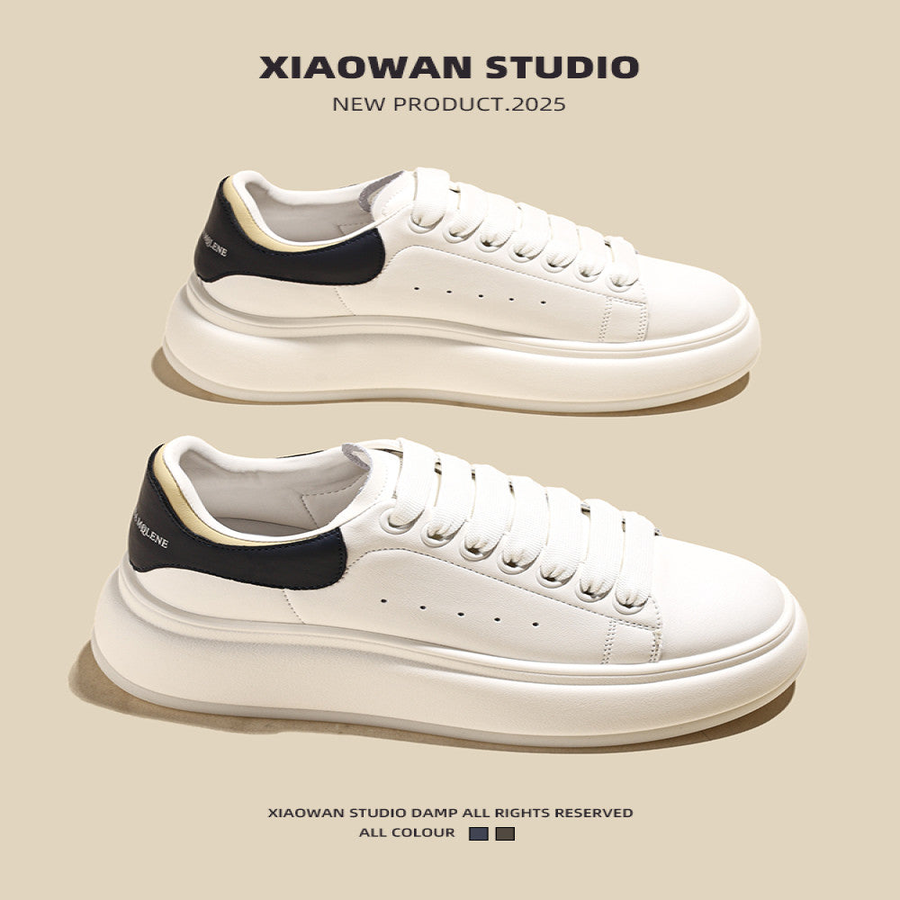 Hot selling white shoes for women in autumn 2025 new thick soled height increasing small and casual versatile sports board shoes image 4