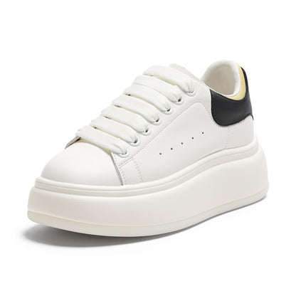 Hot selling white shoes for women in autumn 2025 new thick soled height increasing small and casual versatile sports board shoes image 11