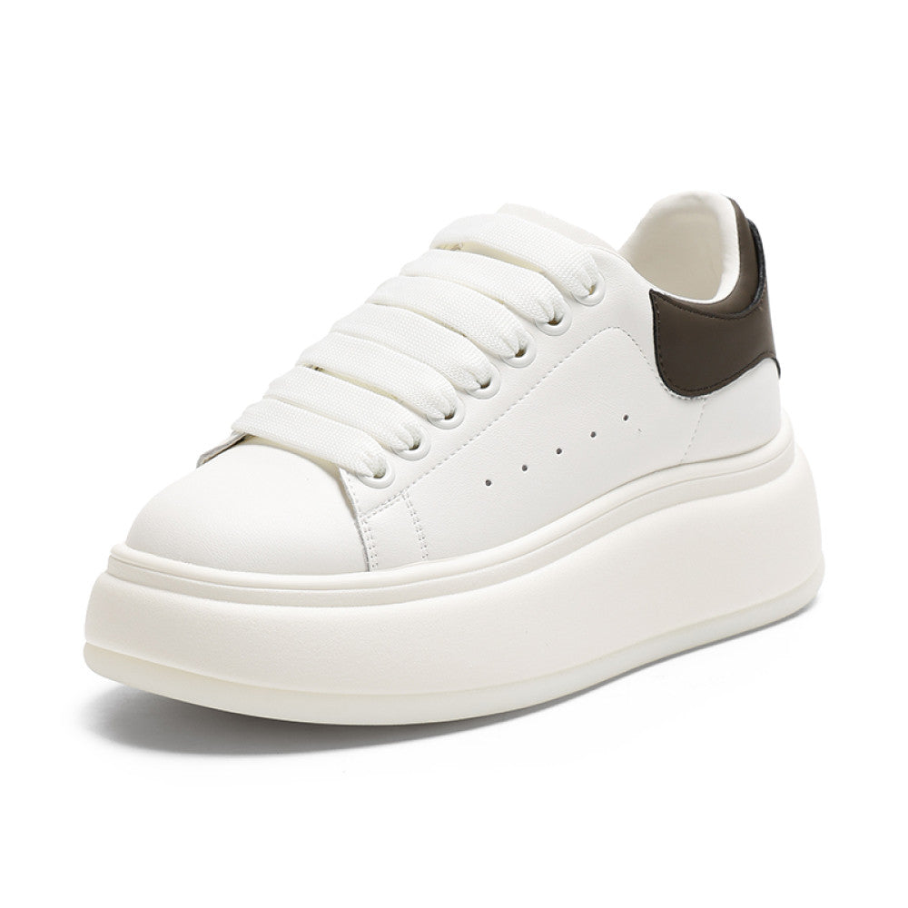 Hot selling white shoes for women in autumn 2025 new thick soled height increasing small and casual versatile sports board shoes image 20