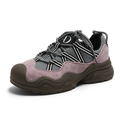 Thick soled height increasing dad shoes women s 2025 autumn new lightweight and versatile casual sports shoes outdoor hiking and mountaineering shoes image 18