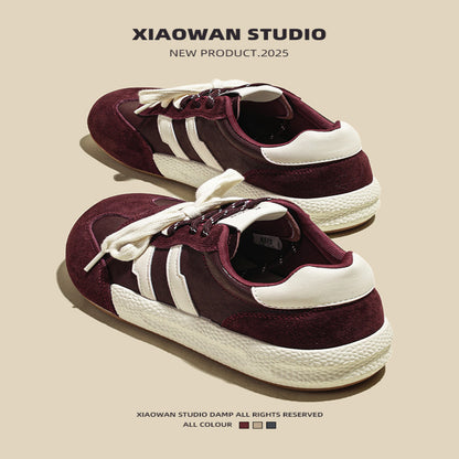 Thick soled retro German training shoes for women 2025 autumn new item lightweight and versatile ugly and cute shoes round toe casual sports board shoes image 1