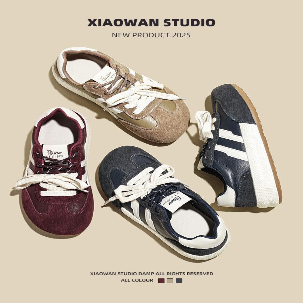 Thick soled retro German training shoes for women 2025 autumn new item lightweight and versatile ugly and cute shoes round toe casual sports board shoes image 2
