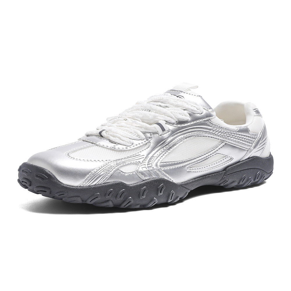 Real leather thick sole height increasing ballet training shoes for women in summer 2025 new casual versatile sports shoes breathable Forrest Gump shoes image 5