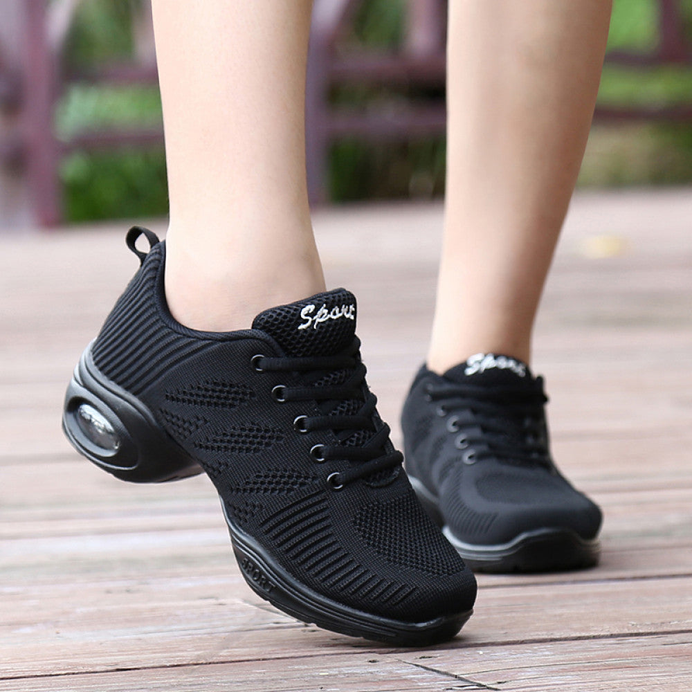 Dance shoes for female adult outdoor square dance breathable mesh dance shoes with soft soles that are not tiring for the feet mother s shoes image 35
