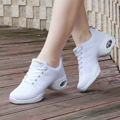 Dance shoes for female adult outdoor square dance breathable mesh dance shoes with soft soles that are not tiring for the feet mother s shoes image 36