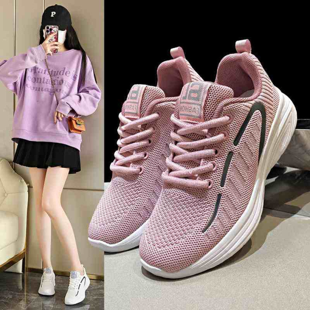 White shoes for women 2024 new spring hot selling sports shoes for middle and high school students lightweight and comfortable soft soled running shoes image 2