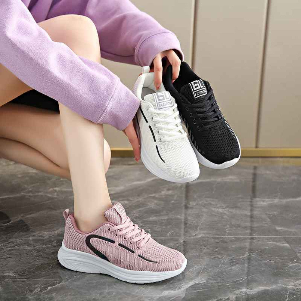 White shoes for women 2024 new spring hot selling sports shoes for middle and high school students lightweight and comfortable soft soled running shoes image 4
