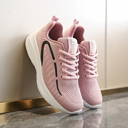 White shoes for women 2024 new spring hot selling sports shoes for middle and high school students lightweight and comfortable soft soled running shoes image 7