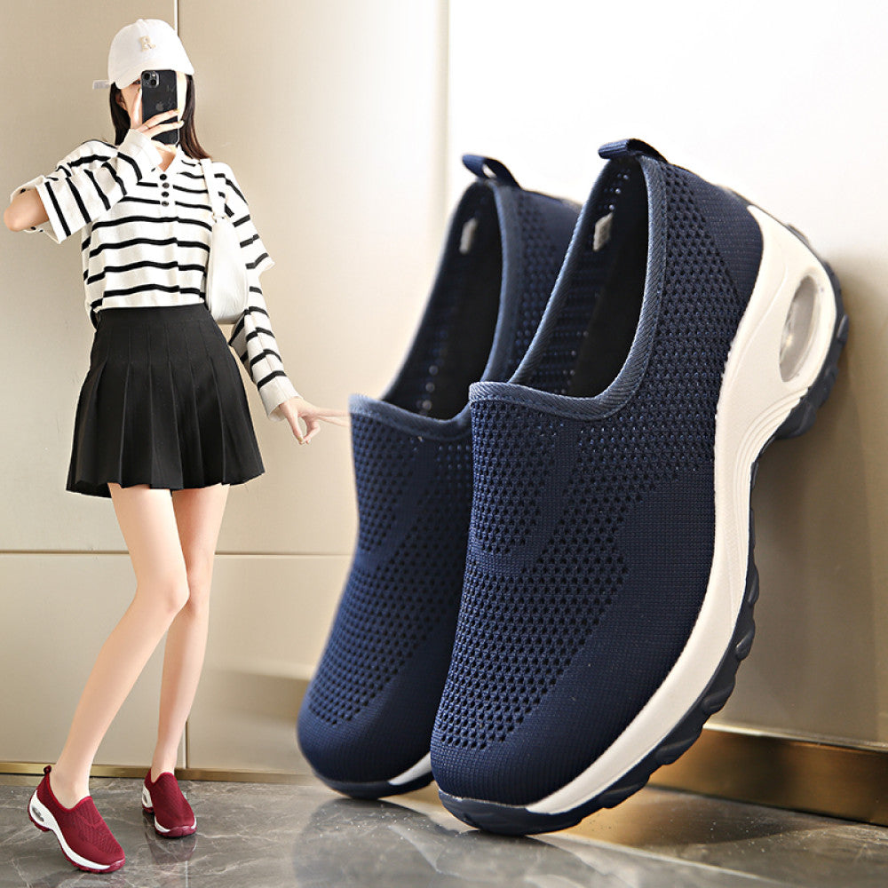 Soft sole elderly shoes women s sports wide foot mother shoes one step spring and summer middle aged grandmother shoes non slip walking shoes image 2