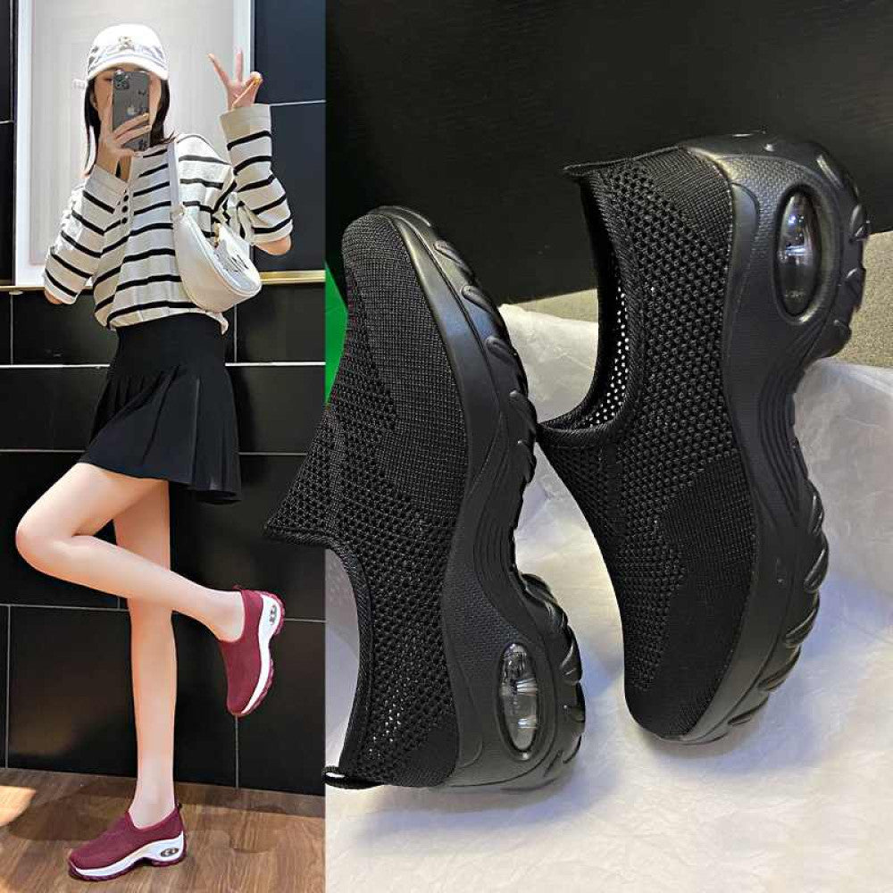 Soft sole elderly shoes women s sports wide foot mother shoes one step spring and summer middle aged grandmother shoes non slip walking shoes image 5