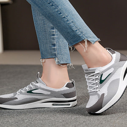Women s lightweight running shoes ultra light shock absorbing air cushion travel shoes student running shoes thick soled non slip casual shoes image 3