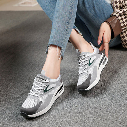 Women s lightweight running shoes ultra light shock absorbing air cushion travel shoes student running shoes thick soled non slip casual shoes image 26