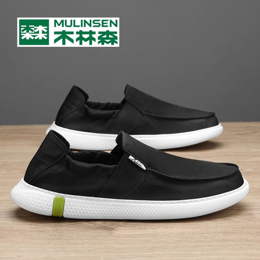 Wooden Forest Old Beijing Cloth Shoes for Men in Summer Breathable Soft soled Lightweight Men s Driving One Step Stepping Dad s Casual Men s Shoes