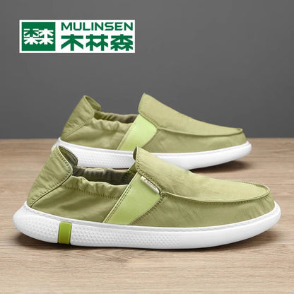Wooden Forest Old Beijing Cloth Shoes for Men in Summer Breathable Soft soled Lightweight Men s Driving One Step Stepping Dad s Casual Men s Shoes image 24