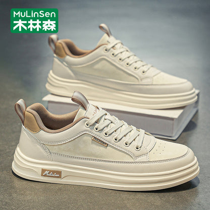 Mulinsen men s shoes 2025 new autumn work men s sneakers soft sole summer casual shoes small white trendy shoes image 53