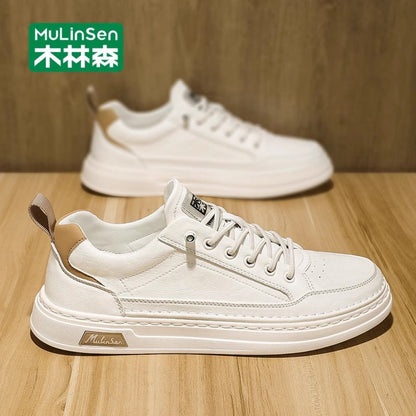 Mulinsen men s shoes 2025 new autumn work men s sneakers soft sole summer casual shoes small white trendy shoes image 169