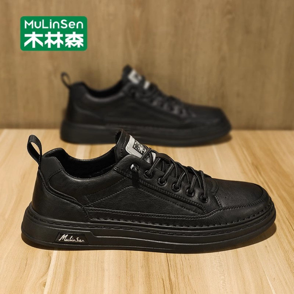 Mulinsen men s shoes 2025 new autumn work men s sneakers soft sole summer casual shoes small white trendy shoes image 14