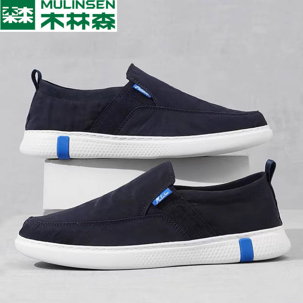 Mu Linsen canvas shoes for men in autumn 2025 new model for driving soft soled casual board shoes for men in summer image 20