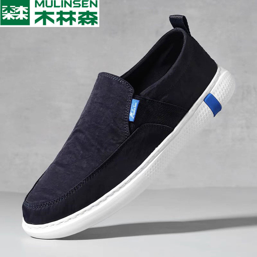 Mu Linsen canvas shoes for men in autumn 2025 new model for driving soft soled casual board shoes for men in summer image 25