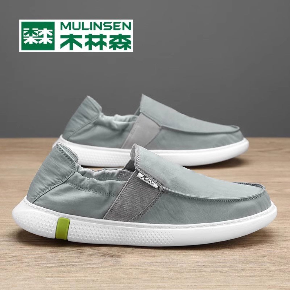 Mu Linsen canvas shoes for men in autumn 2025 new model for driving soft soled casual board shoes for men in summer image 81