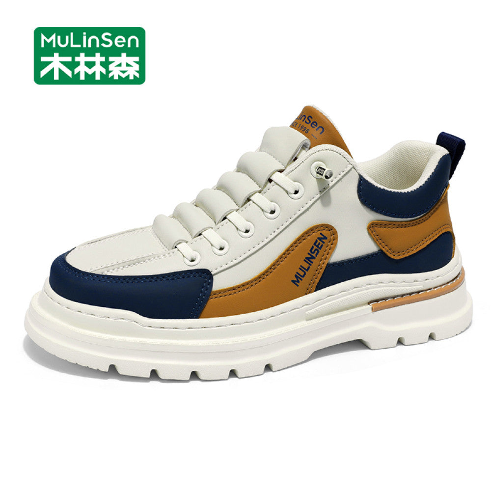 Mulinsen men s shoes winter 2025 new summer thick soled mountaineering workwear casual shoes men s slip on sports shoes image 46