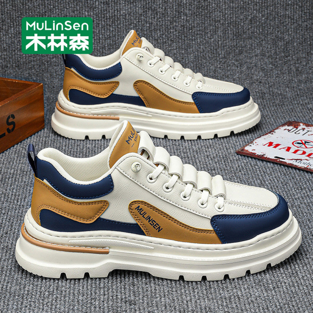 Mulinsen men s shoes winter 2025 new summer thick soled mountaineering workwear casual shoes men s slip on sports shoes image 48