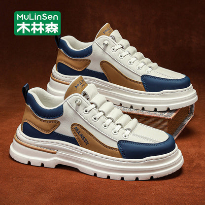 Mulinsen men s shoes winter 2025 new summer thick soled mountaineering workwear casual shoes men s slip on sports shoes image 53