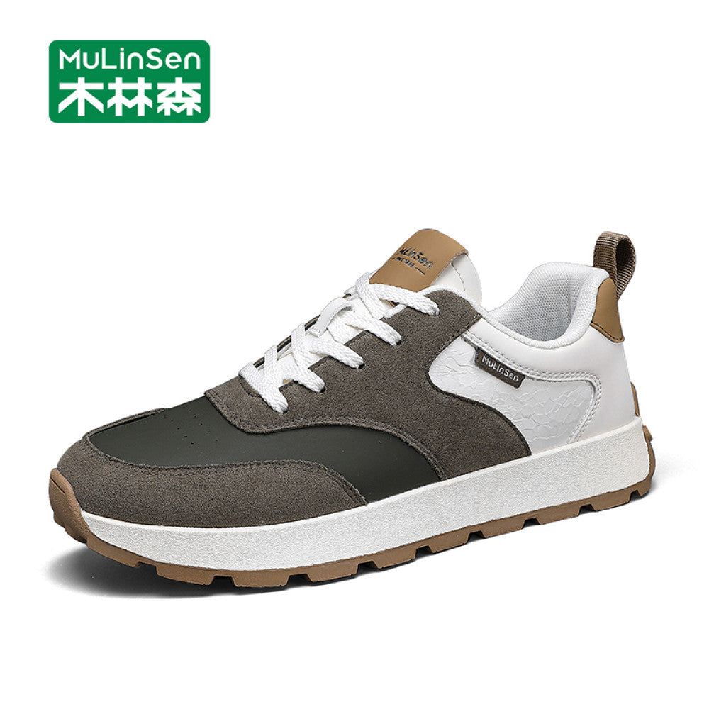 Wooden Forest Forrest Gump Men s 2025 New Men s Shoes Spring and Autumn Edition Travel Height Increase Thick Bottom Leisure Sports Dad Shoes Men image 2