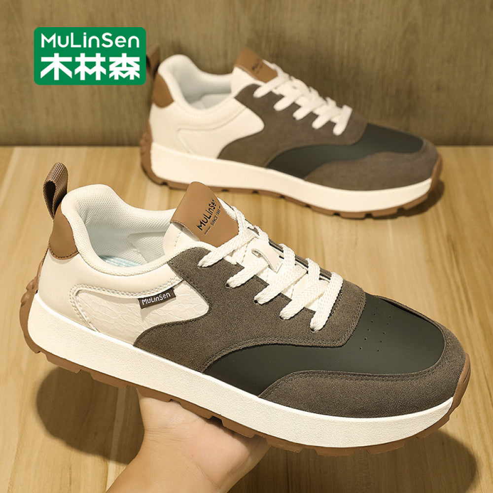 Wooden Forest Forrest Gump Men s 2025 New Men s Shoes Spring and Autumn Edition Travel Height Increase Thick Bottom Leisure Sports Dad Shoes Men image 4