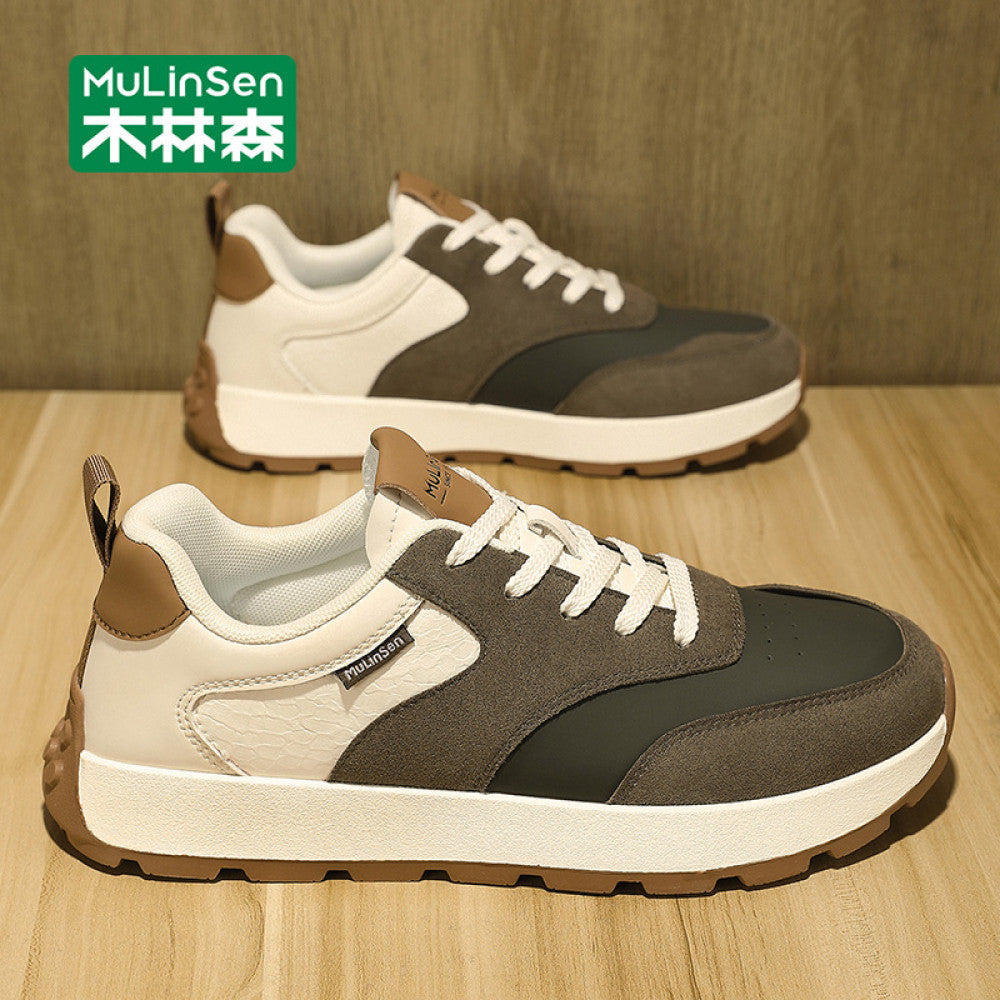 Wooden Forest Forrest Gump Men s 2025 New Men s Shoes Spring and Autumn Edition Travel Height Increase Thick Bottom Leisure Sports Dad Shoes Men