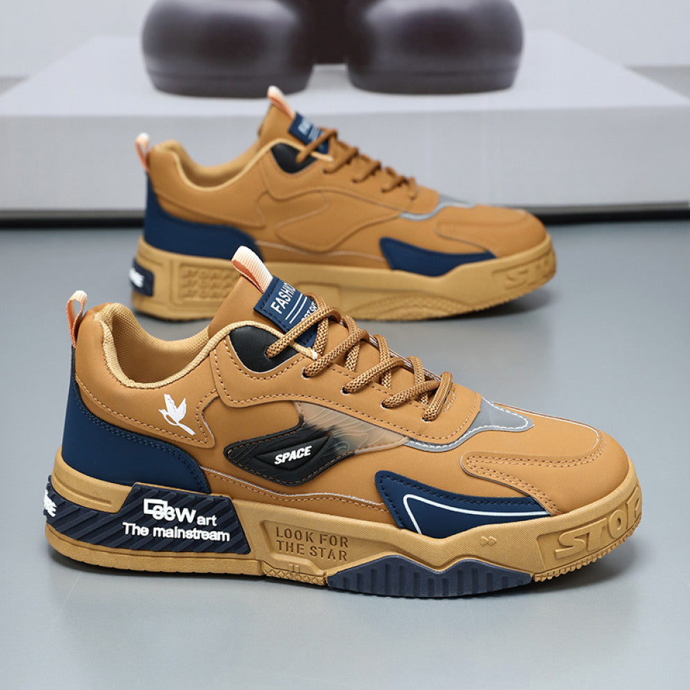 Men s shoes summer new style 2025 trend versatile workwear shoes student anti slip men s sports shoes waterproof board shoes image 24
