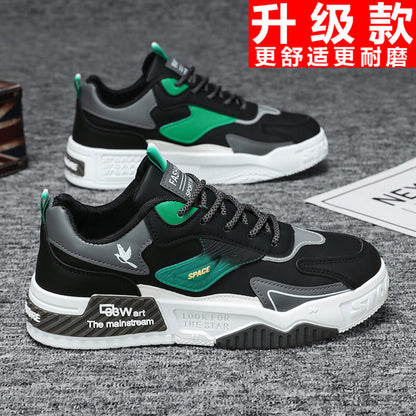 Men s shoes summer new style 2025 trend versatile workwear shoes student anti slip men s sports shoes waterproof board shoes