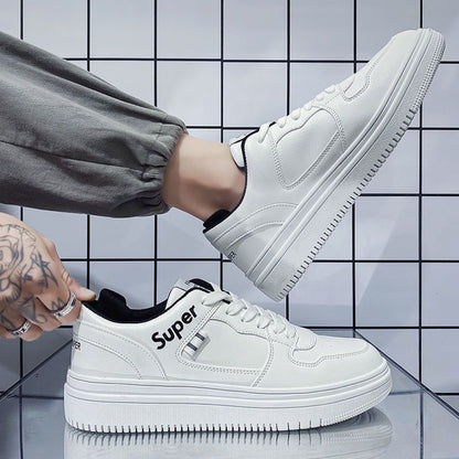 White shoes men s shoes 2025 summer breathable new casual shoes Korean style all match sports shoes student shoes men image 3